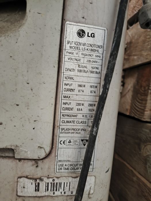 Кондиціонер LG ls-k1863hl