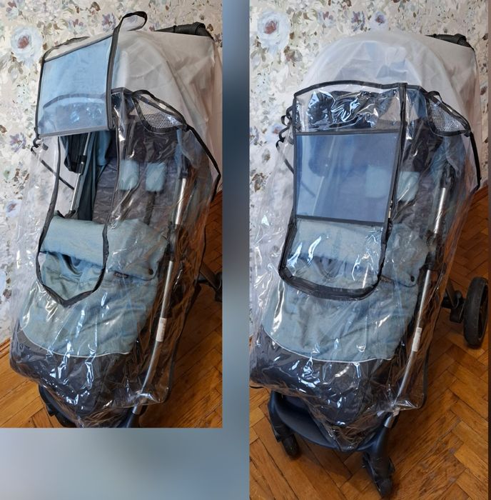 Прогулянкова коляска Espiro Wave TURQUOISE з аксесуарами,візочок до 4р