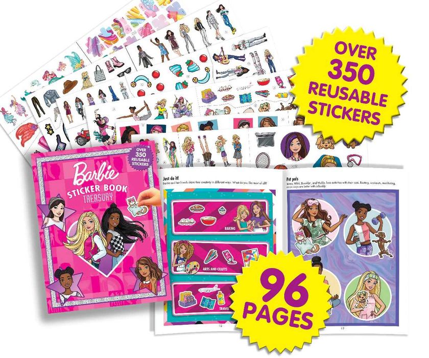 Barbie Sticker Book Treasury 350 наліпок Барбі