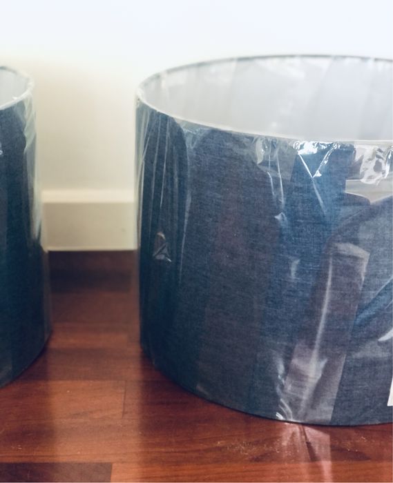 2 abatjours linho Zara Home NOVOS