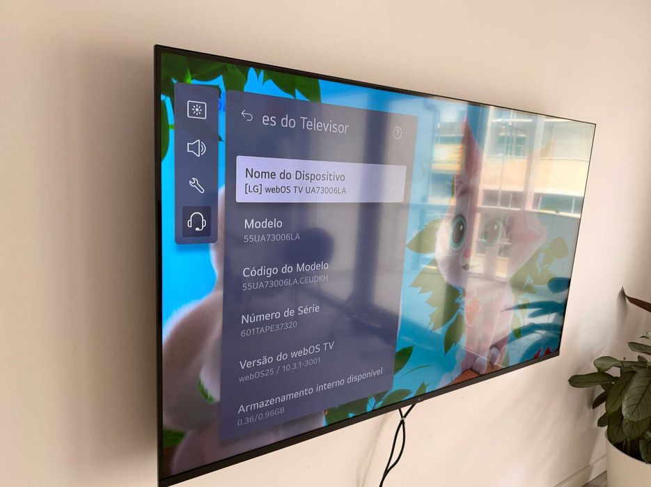TV LG 55 -  4K uhd - Smart TV - PERFEITO estado