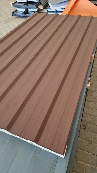 Blacha trapezowa T-18E MAT brąz RAL 8017 -OD RĘKI !!!