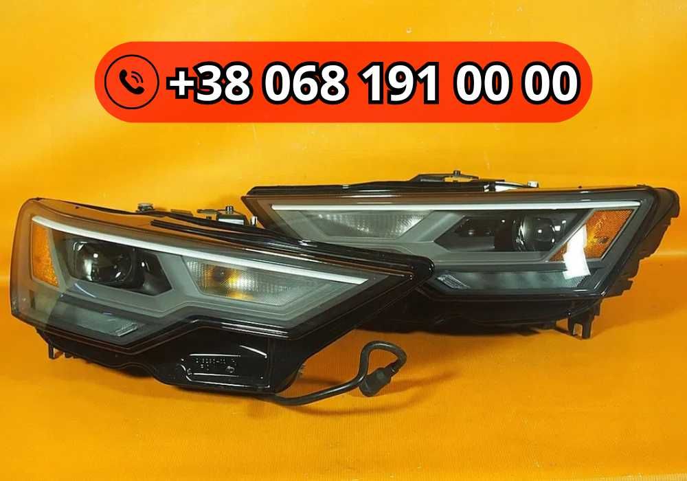 Фари Audi А6 S6 2019 США та Європа передня оптика задні фонарі