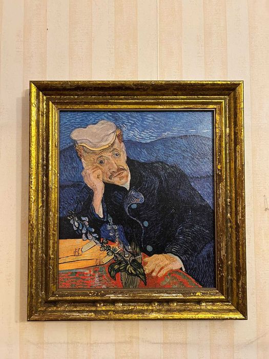 Reprodução Pintura Van Gogh Retrato de Dr. Gachet (Pós-Impressionista)
