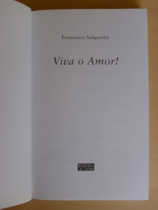 Viva o Amor de Francisco Salgueiro