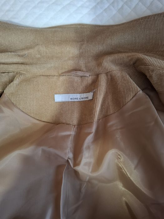 Garnitur damski sztruksowy  beżowy 40