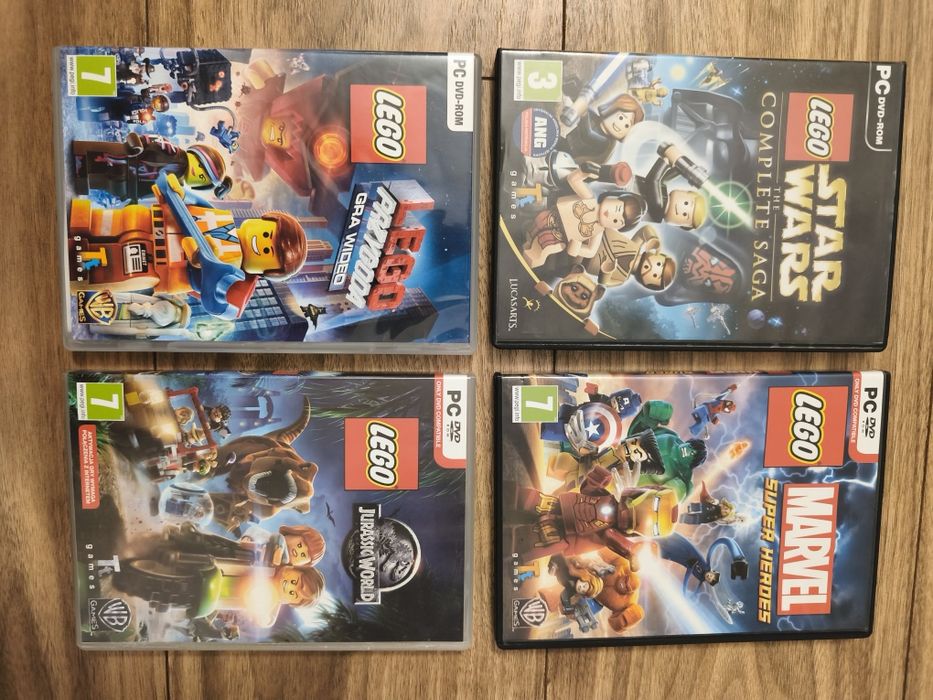 Gry DVD - 8 szt. Star Wars, Marvel