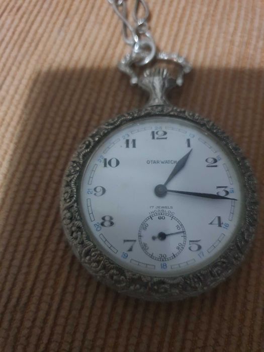 Relógio mecânico de bolso antigo Otarwatch lindo