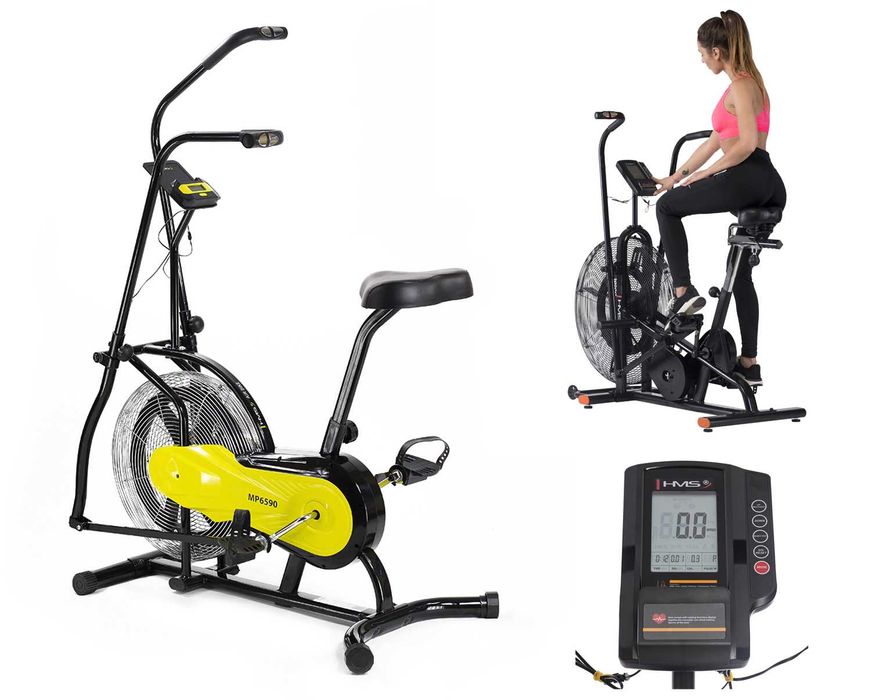 Rower stacjonarny powietrzny rowerek treningowy airbike HMS MP6590