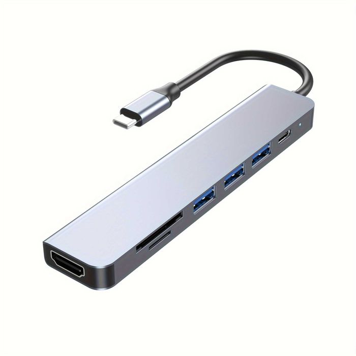 Адаптер 7-в-1 USB-C Hub з порт HDMI для компютерів та ноутбуків