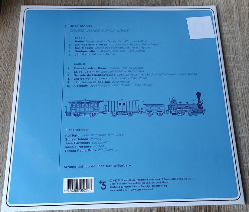 José Afonso - Contos Velhos Rumos Novos LP novo