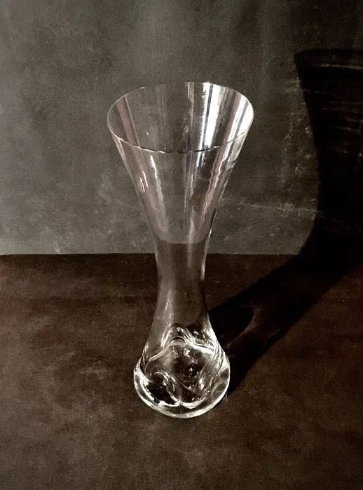 JARRA - vidro - antiga - 31 x 10 cm/s