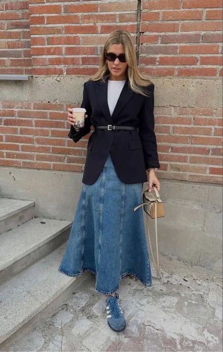 Zara Юбка спідниця джинсова
