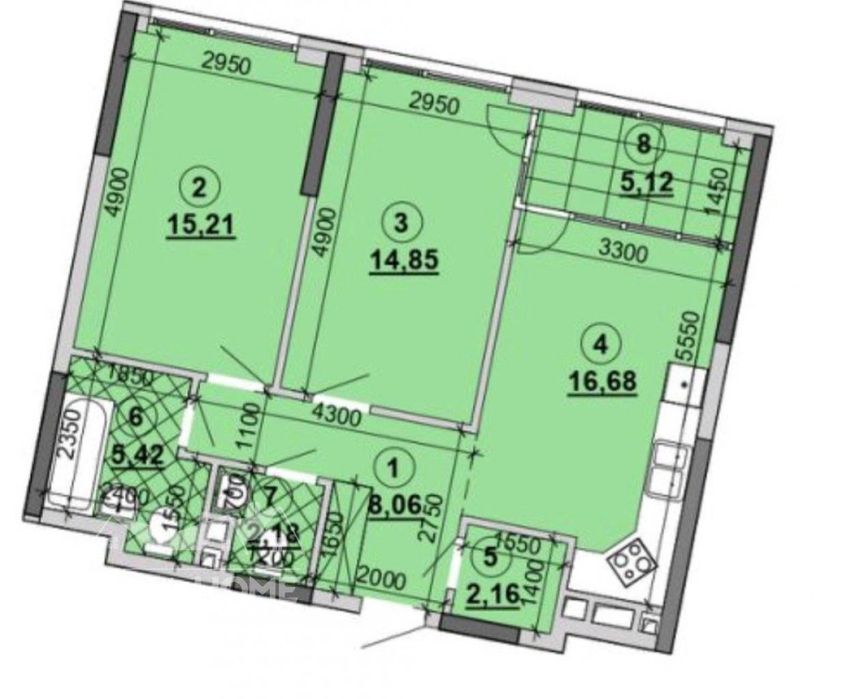 2-кімнатна квартира за адресою наб. Дніпровська (площа 72 м²) - Atlanta.ua - фото 2