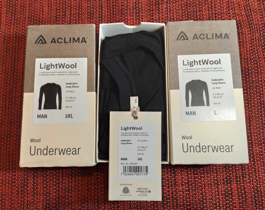 Термокофта Aclima LightWool (шерсть мериноса).