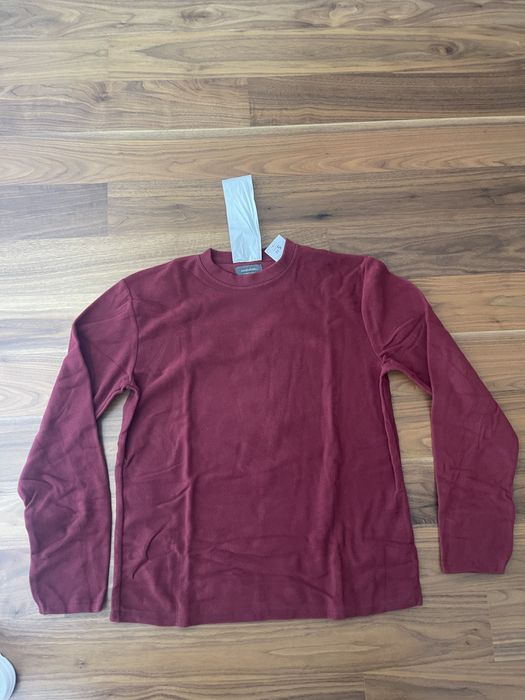 Camisola polar com gola redonda vermelha Modalfa