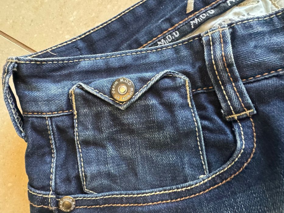 M.O.D spodnie jeans, szeroka nogawka r. 33/32 jeansy jak nowe