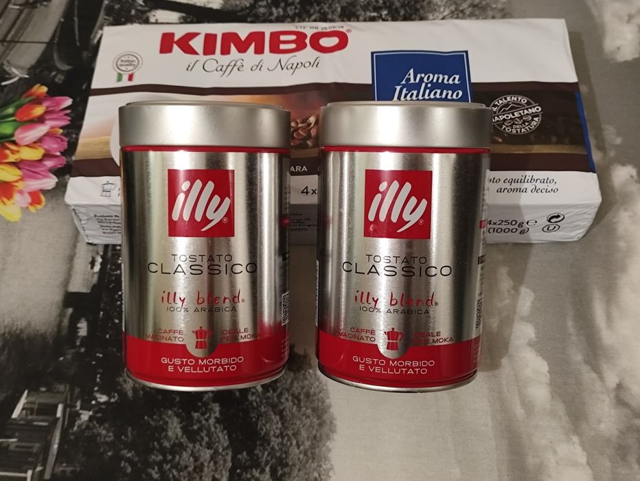 Кофе молотый Kimbo и "illy" Classico