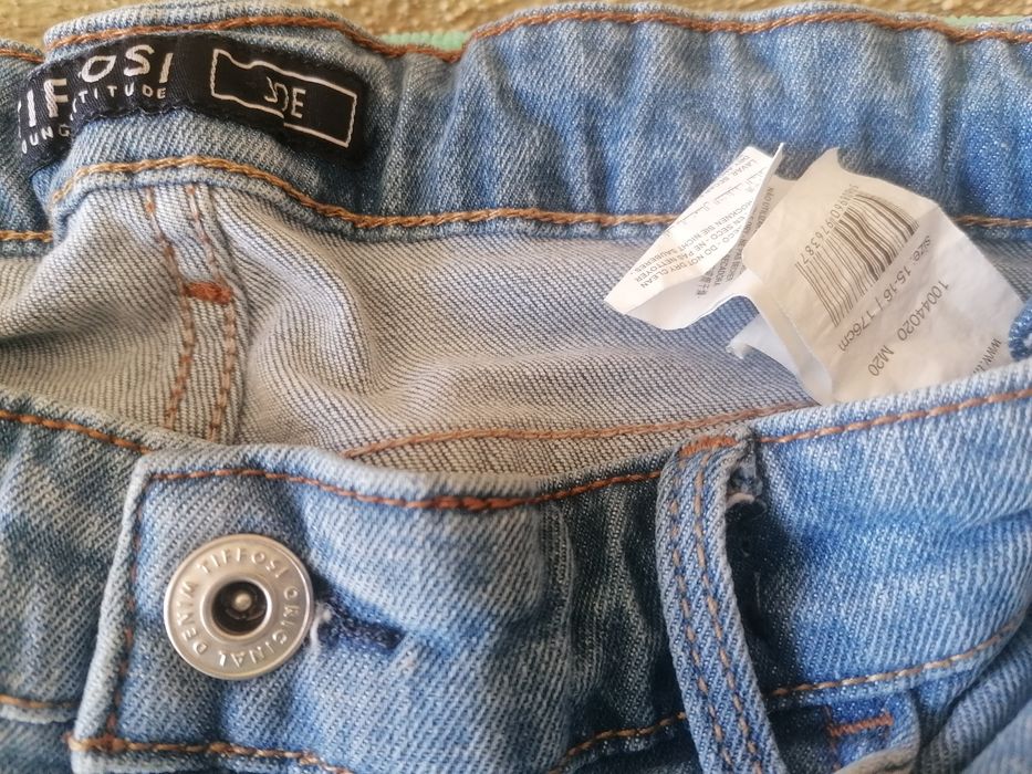 Calções de rapaz da Tiffosi de ganga