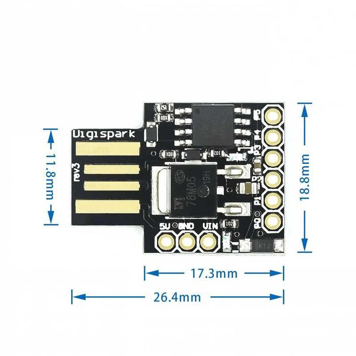 Digispark Micro Usb com ATTINY85 Arduino / Placa de desenvolvimento64283971045633121