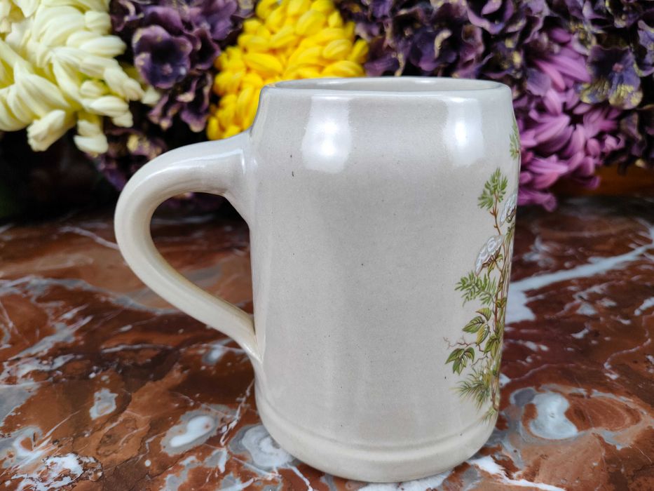 Ładny ceramiczny myśliwski kufel - Kuropatwa - 0,5 L