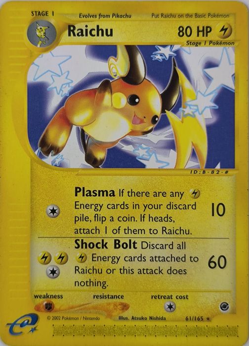 Carta Pokémon Raichu 61/165