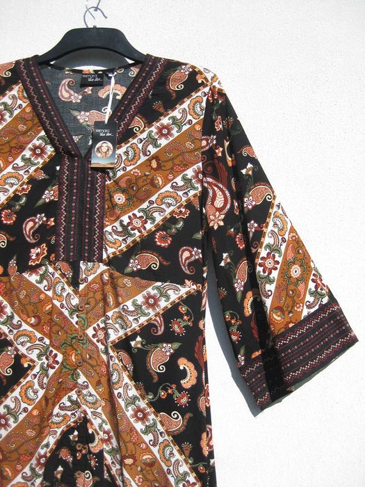 Красивое длинное платье с разрезом в стиле бохо Esmara by Heidi Klum M