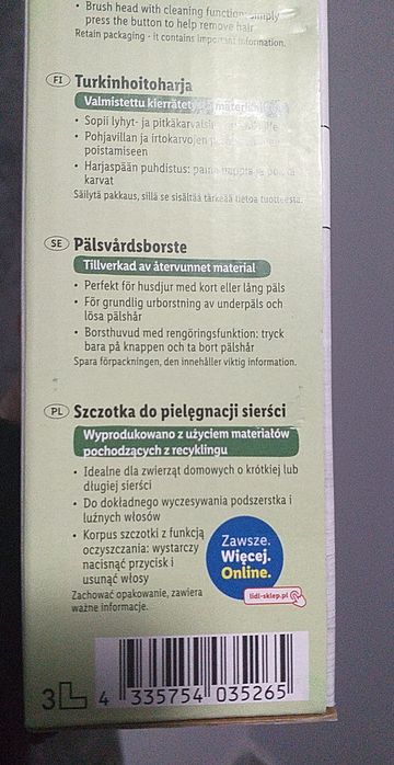 Szczotka do siersci zoofati