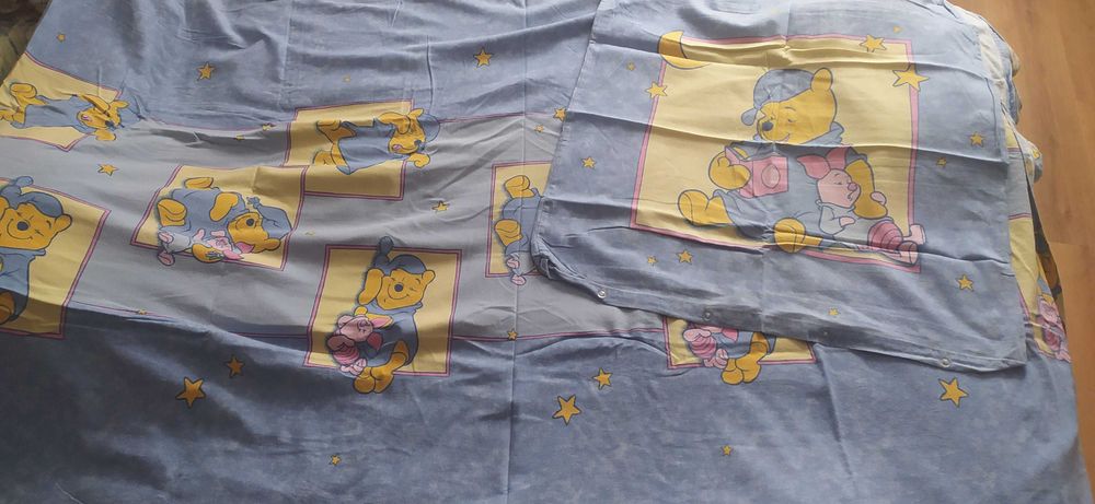 Pościel dziecięca Kubuś Puchatek plusz/flanela duża