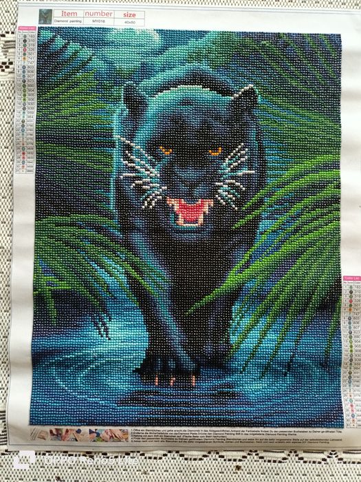 Obraz wykonany metodą haftu diamentowego 40x50