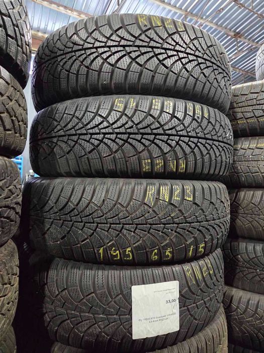 зимові бу шини 195 65 15 вживані шини скати гума резина 1956515 БУ