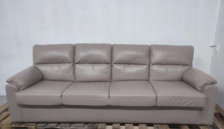 Шкіряний диван і крісло