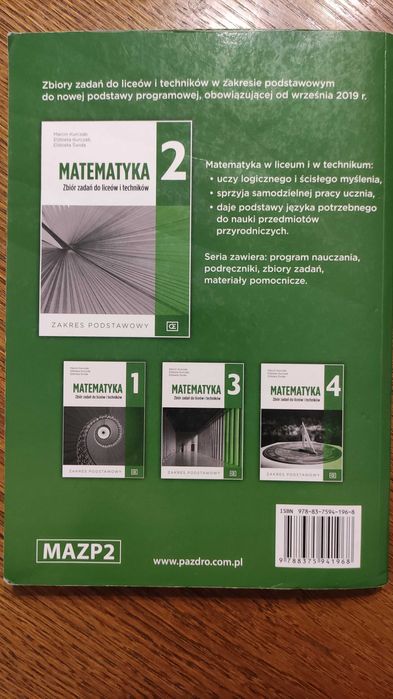 Matematyka 2 Zbiór zadań Zakres podstawowy