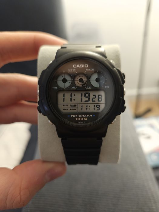 Vintage Casio TGW-10 (późne lata 80)