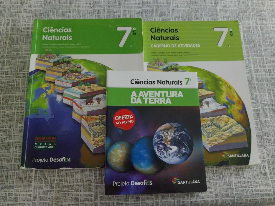 Manual e caderno de actividades Ciências Naturais 7° ano