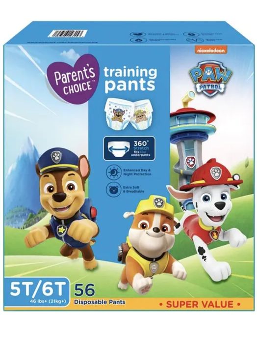 Підгузники - трусики (21+) - 56 штук. Щенячий патруль.