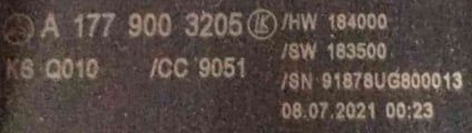 Conjunto / Manetes de Luzes e Limpa Vidros A1779003205 - MERCEDES-BENZ A-CLASS