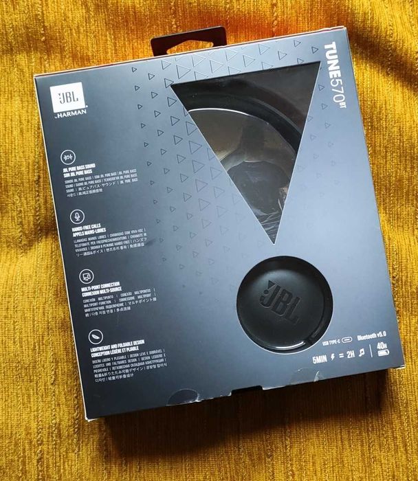 Słuchawki JBL Bluetooth bezprzewodowe, nieużywane