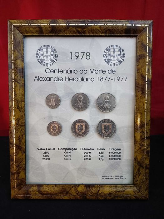 moedas emolduradas 2 series completas