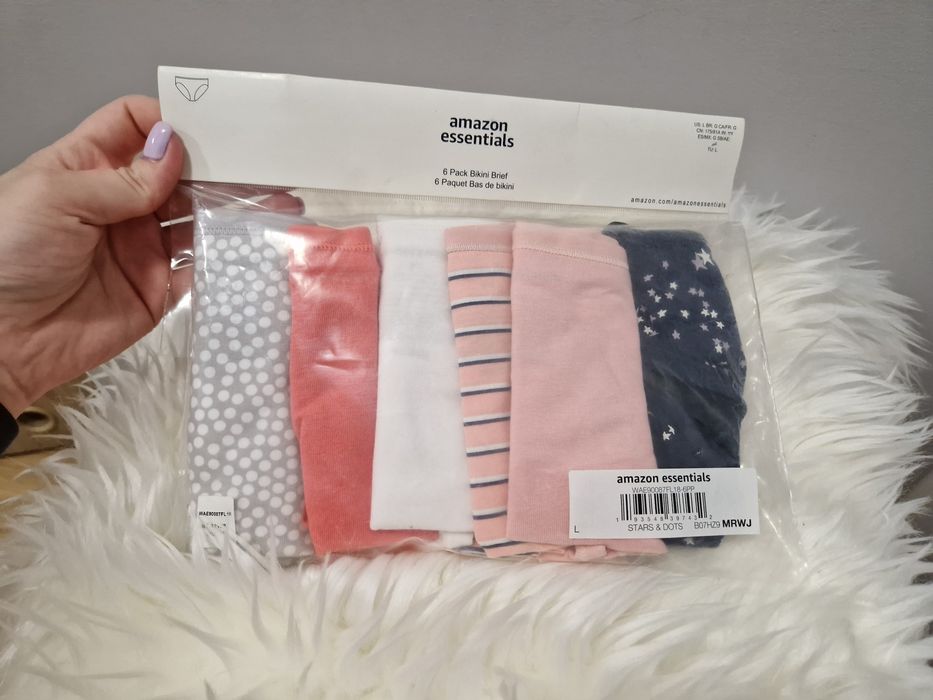 Majtki damskie 6-pack Amazon Essentials roz. L