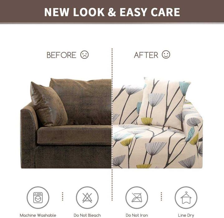 Pokrowiec na sofę kanapę elastyczny 135- 170 cm 2 osobową J161