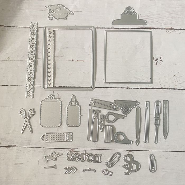 Wykrojnik szkoła koniec roku nauczyciel scrapbooking