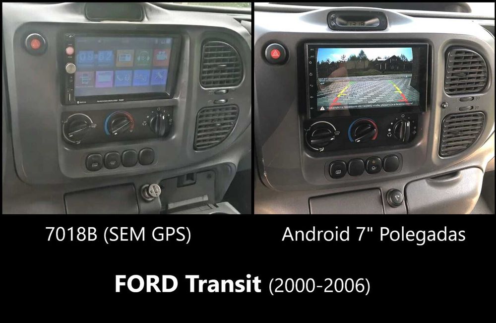Rádio 2DIN • FORD Transit / Connect (1994 a 2013) • Android [4+64GB]