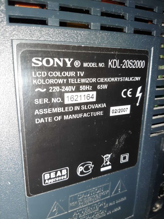 Телевізор SONY kdl20s2000