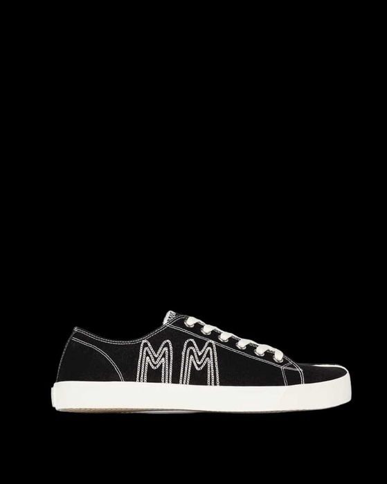 Кеди MM6 Maison Margiela Tabi Embroidered Sneakers Black