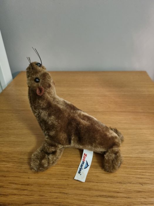 PORTES GRÁTIS - Peluche NOVO Foca Castanha do Zoomarine