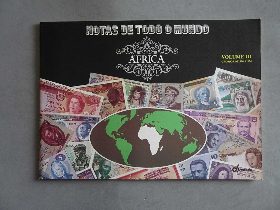 Caderneta de cromos vazia Notas de todo o mundo - Volume III África
