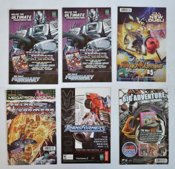 Transformers Energon DW 2004 Komiksy Zestaw