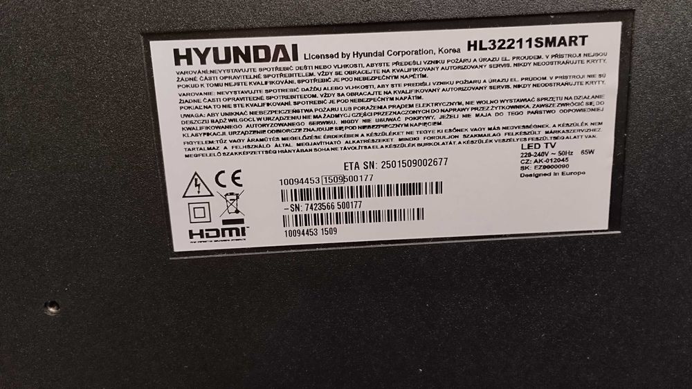 TV   HYUNDI HL32211 smart PILOT
