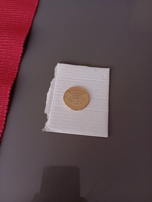 1/2 dolara, HALF DOLLAR, pozłacany.